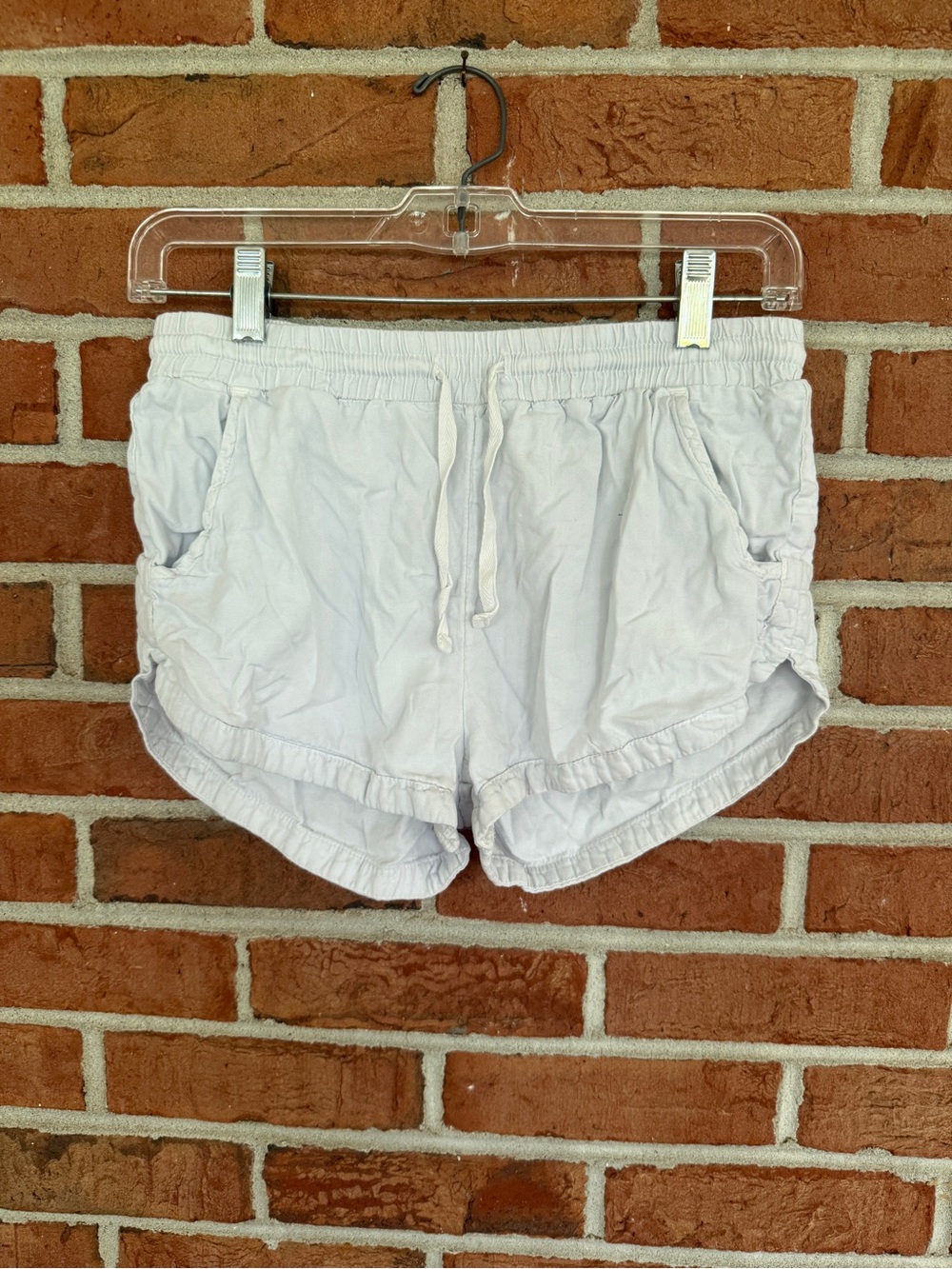 Billabong White Athletic Drawstring Shorts
